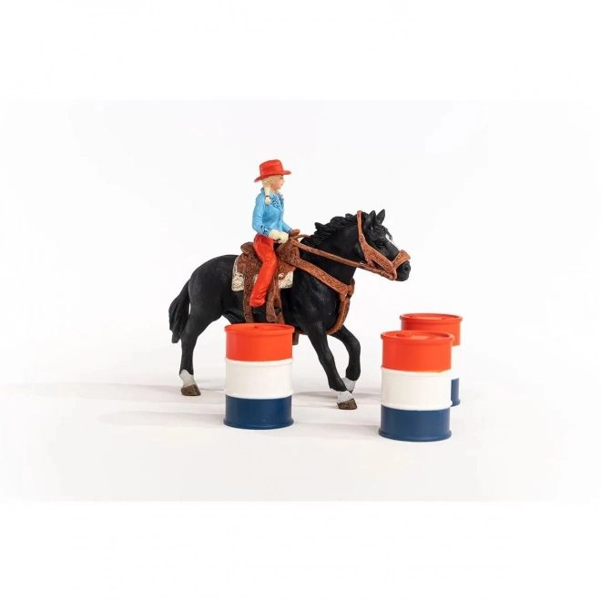 Komplet figuric Farm World Cowgirl in Dirka okoli soda
