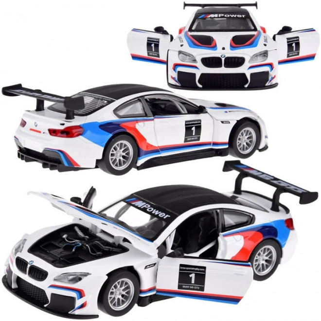 Kovinski model športnega avtomobila BMW M6 GT3