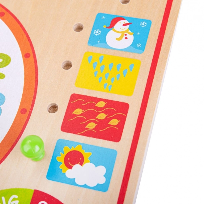 Bigjigs Toys Koledar z uro