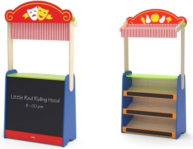 VIGA TOYS gledališče in trgovinica 2v1