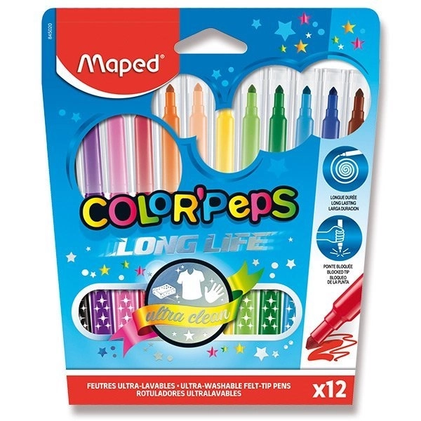 MAPED Fixy Color'Peps Dolga Življenjska Doba 12ks