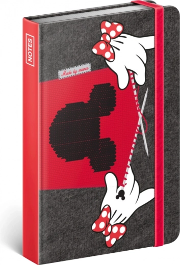 Črtasti zvezek Minnie Mouse 11 × 16 cm, 172 strani