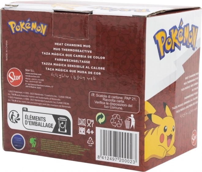Keramična spreminjajoča skodelica Pokémon 325ml