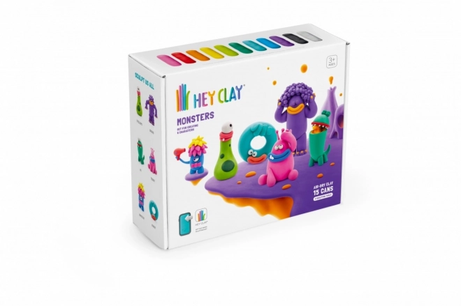 Hej Clay plastični set Pošasti