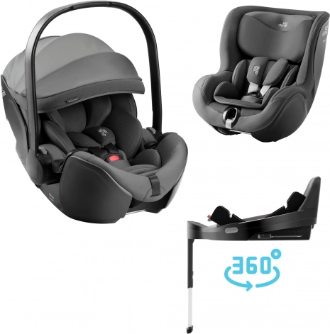Avtosedež Baby-Safe za otroke Style z osnovo Vario Base 5Z v barvi mineral gray