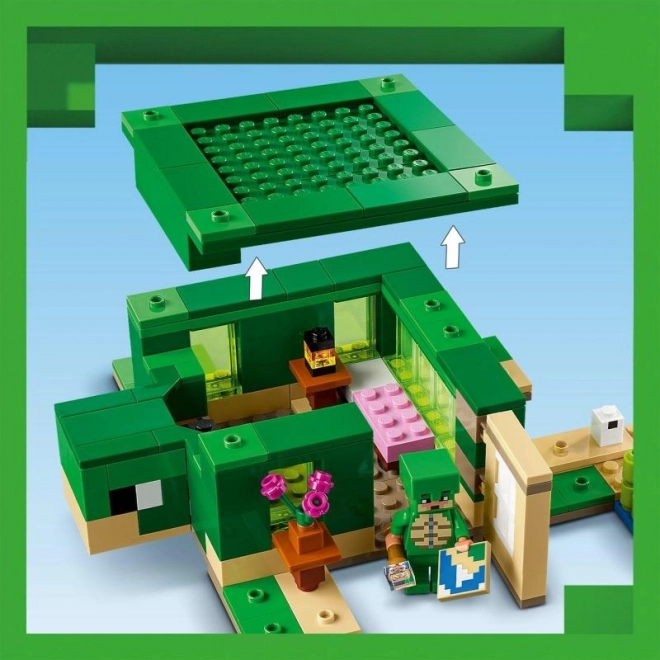 Domek Minecraft Želva na plaži