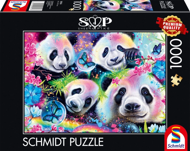 Puzzle Schmidt Neon: Pande 1000 kosov