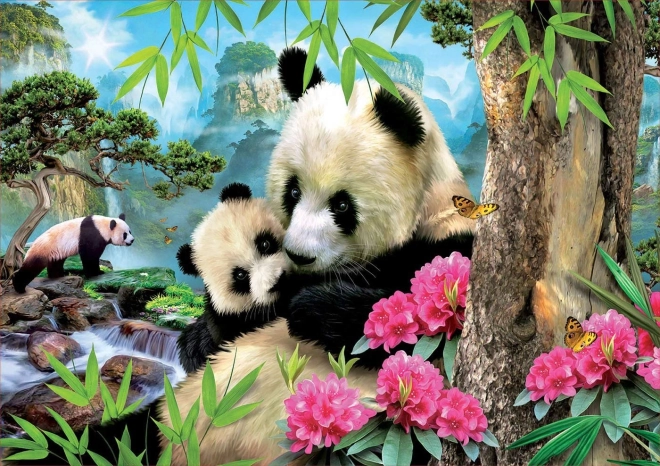 Educa sestavljanka panda z mladičem 1000 kosov