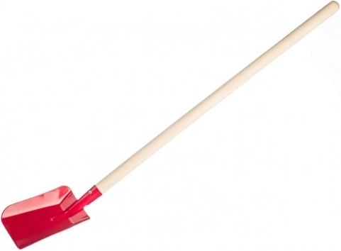 Otroška lopata z lesenim ročajem 80 cm – Rdeča