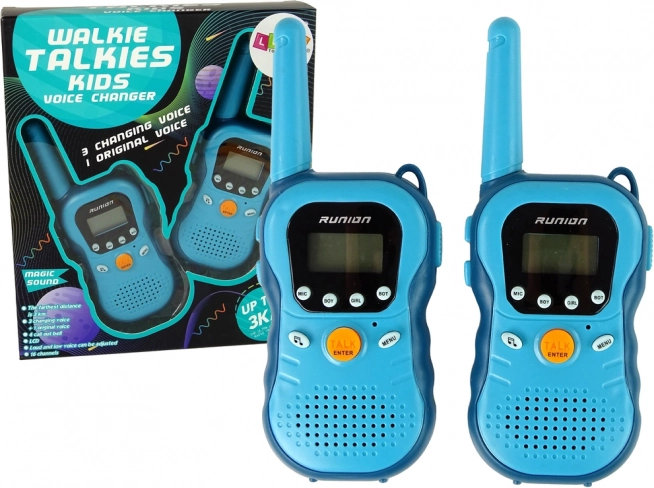 Otroški walkie-talkie – modri komplet 2 kos