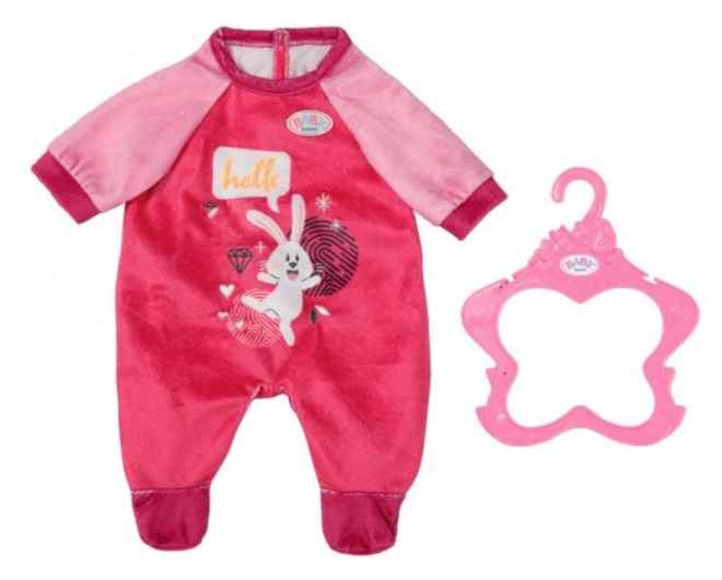Žametni rožnati pajacki za punčko 43 cm BABY born