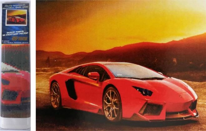 Set za diamantno slikanje - rdeči Ferrari