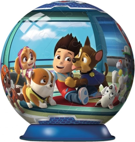 Ravensburger 3D sestavljanka krogla Paw Patrol 72 kosov