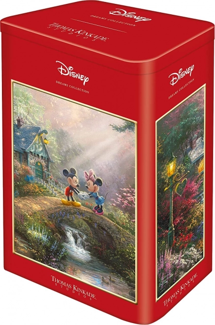 Sestavljanka v kovinski škatli Mickey & Minnie 500 kosov