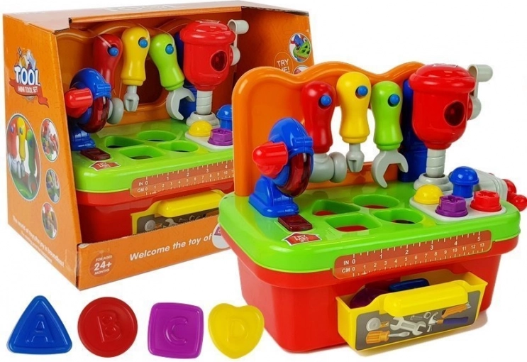 Komplet orodja Baby Workshop Sorter z zvokom in svetlobo