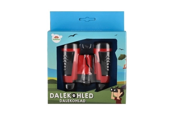 Plastični daljnogled 9cm 3 barve v škatli 16x19x5cm