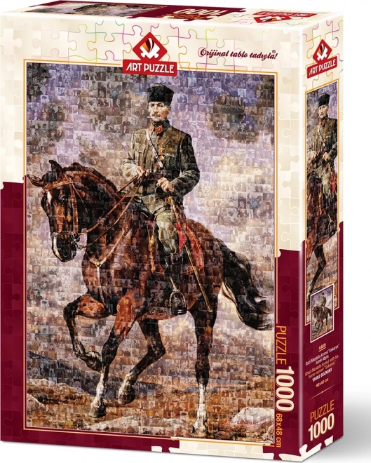 ART PUZZLE Uganka Ghazi Mustafa Kemal na konju 1000 kosov