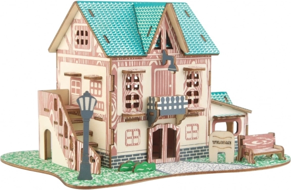Lesene 3D puzzle gostilna WOODCRAFT