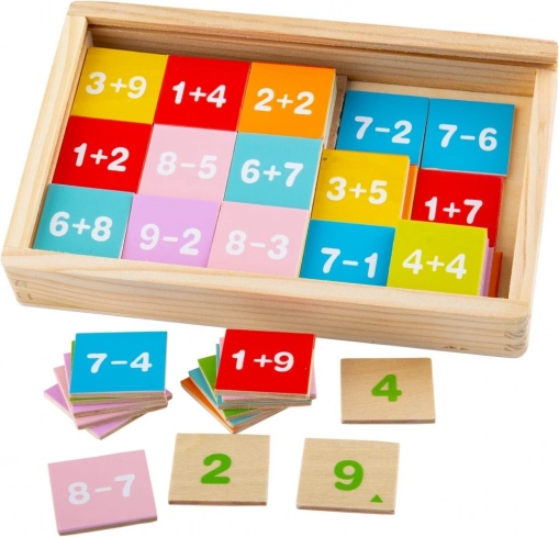 Bigjigs Toys seštevanje in odštevanje v škatlici