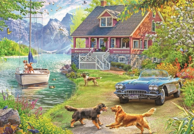 Ravensburger sestavljanka Poletje ob jezeru 200 koščkov