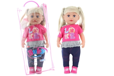 Punčka blondinka v vrečki 45 cm
