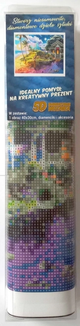 NORIMPEX Diamantno slikanje Hiša na plaži 30x40cm