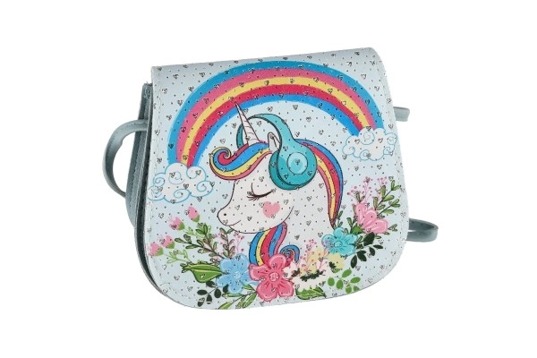 Torbica/torba samorog s kamni plast 4 barve v vrečki 17x15x3cm