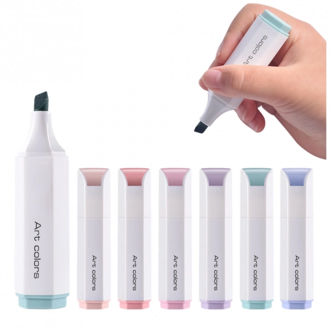Set mini označevalcev pastelnih barv 6 kos