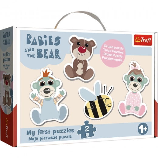 Puzzle Baby Classic Prijateljstvo dojenčki – BOBAŠKI IN MIŠ (Trefl)
