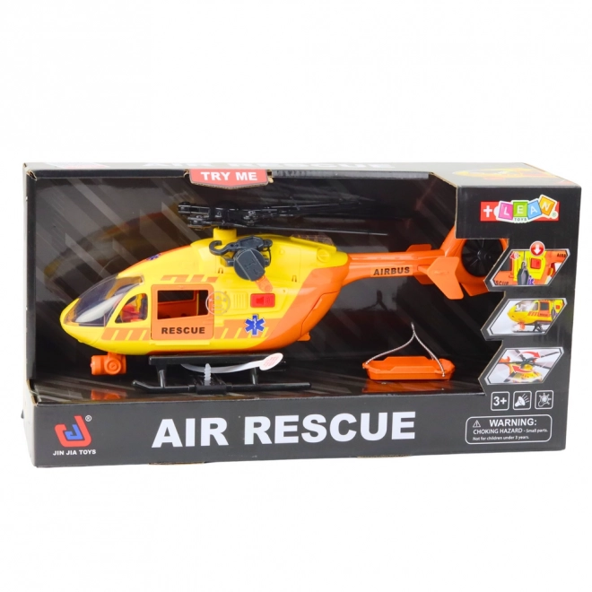 Reševalni helikopter s kavljem in nosili z lučmi in zvokom, oranžen 1:12