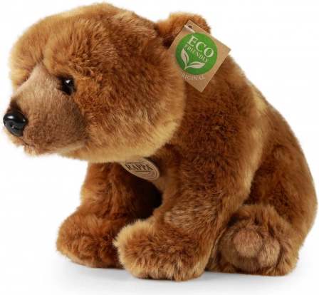 Rappa plišasti medved grizli 30 cm, okolju prijazen