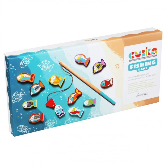 CUBIKA 13739 Ribolov - lesena igra 14 delov
