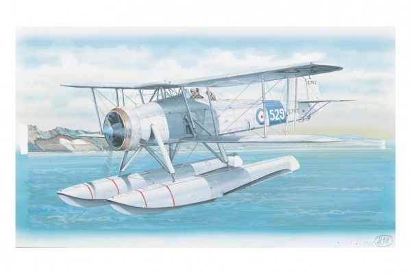Model Fairey Swordfish Mk.2 26,4x29cm v škatli 34x19x5,5cm