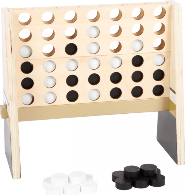 Lesena igra štiri v vrsto Small Foot Gold Edition