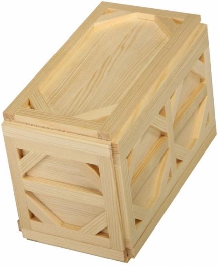 Lesena kokošja hranilnica