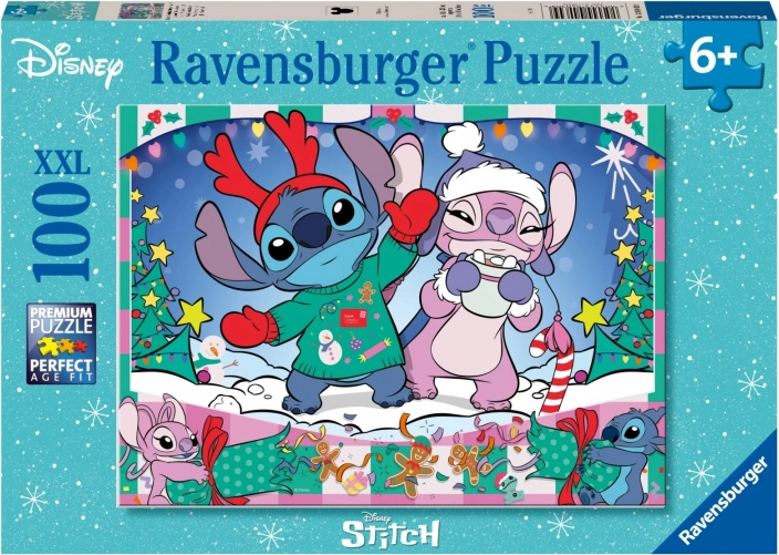 Sestavljanka 100 kosov DISNEY Stitch Božič