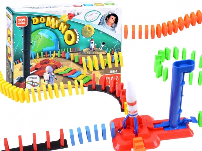 Vesoljski domino z raketo - izobraževalna igrača