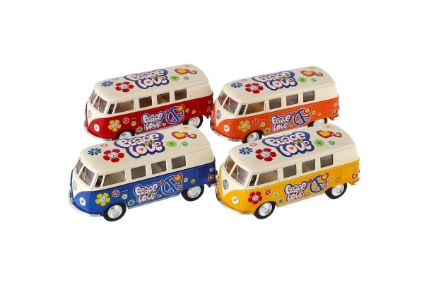 Avtobus Kinsmart VW Klasičen kov/plast 13cm na vzmetni pogon