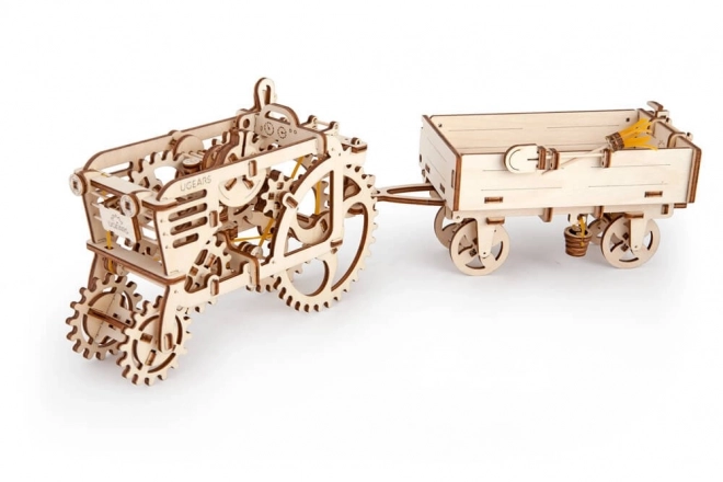 Ugears 3D sestavljanka - Prikolica 68 kosov