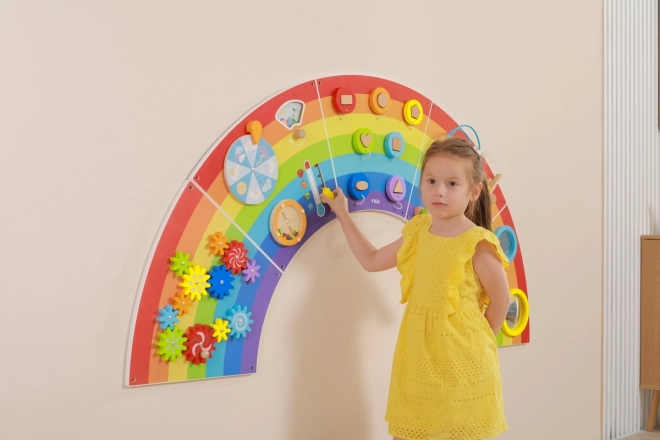 Lesen stenski montessori panel - mavrica