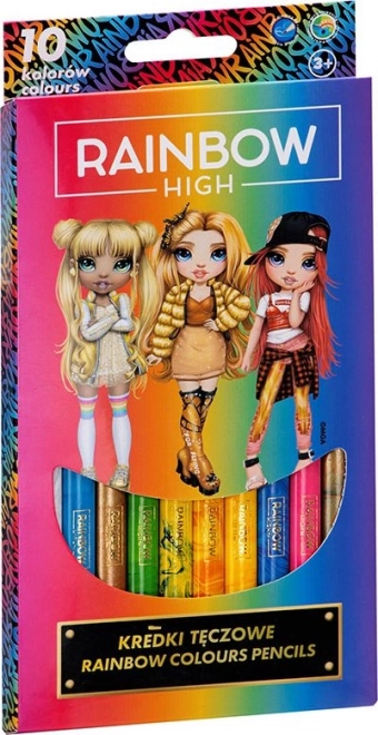 Barvice ASTRA Rainbow High Jumbo mavrične, 10 kos