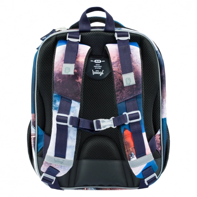 Baagl šolski set Space Shuttle: torba, peresnica, vrečka