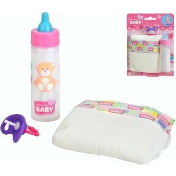 Set za dojenčke New Born Baby - steklenička, dudo in plenica
