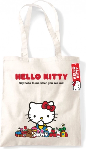 Naravna nakupovalna torba HELLO KITTY