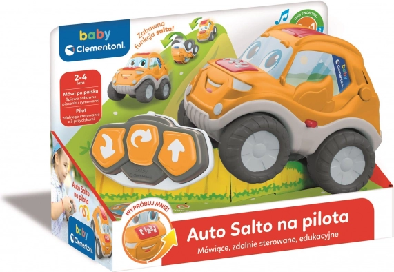 Interaktivni terenski avtomobilček na daljinsko upravljanje s funkcijo FLIP BABY CLEMENTONI