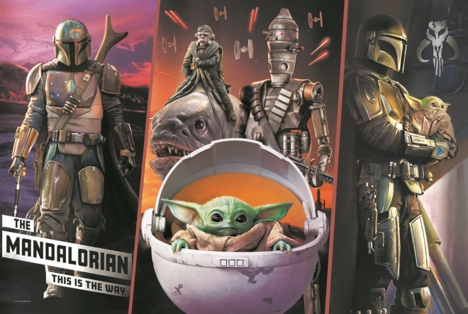 Sestavljanka 300 delov – skrivnostni baby yoda (STAR WARS: THE MANDALORIAN) – TREFL