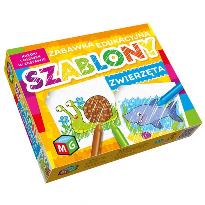Šablone Živali komplet barvic KS0560
