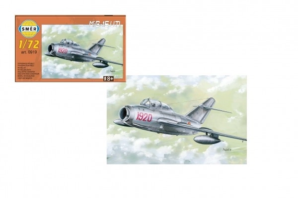 Model MiG-15 UTI 1:72 15 x 14 cm v škatli 25x14x5 cm