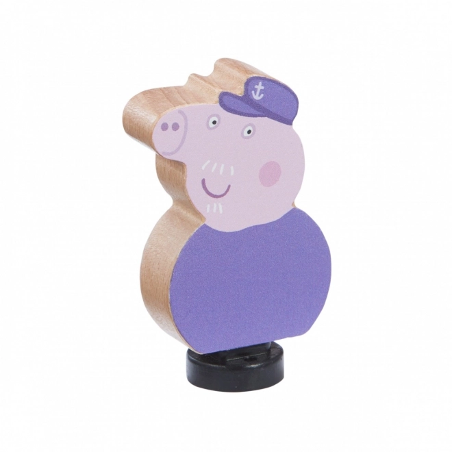 Leseni vlak Peppa Pujsa + figura dedka