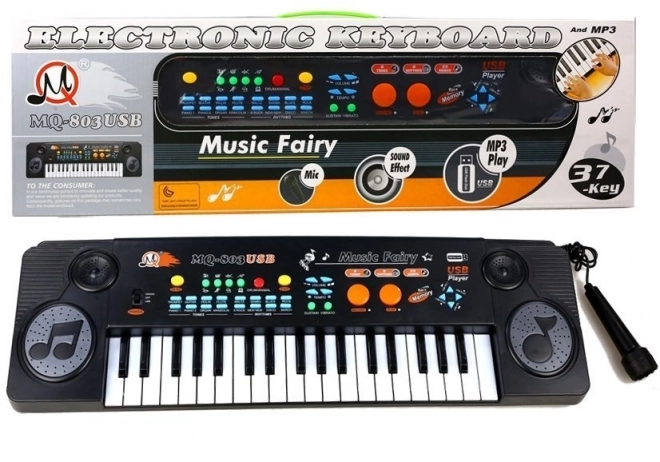 Tipkovni orgle z mikrofonom 37 tipk USB
